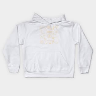 Moon child in white Kids Hoodie